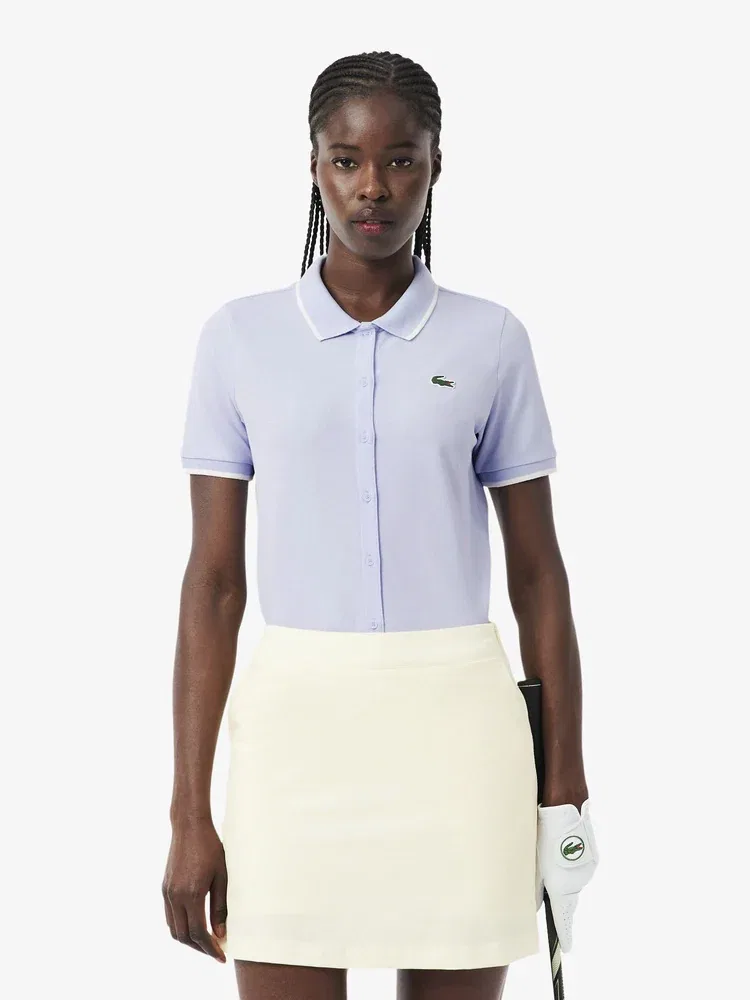 Футболка поло LACOSTE Lavender, женская, классический крой