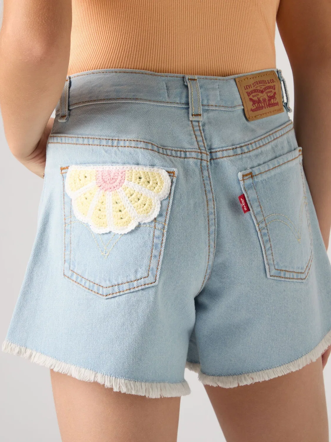 Шорты джинсовые с завышенной талией Levi's, Denim Blue — фото 2