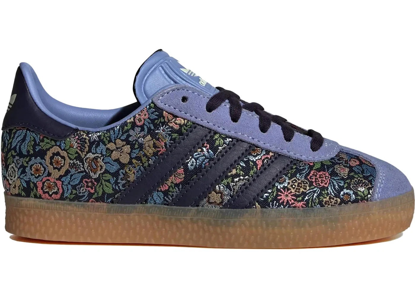 Детские кроссовки с принтом Adidas Gazelle Liberty London Floral Embroidery (PS) Adidas, Supplier Colour/Supplier Colour/Gum