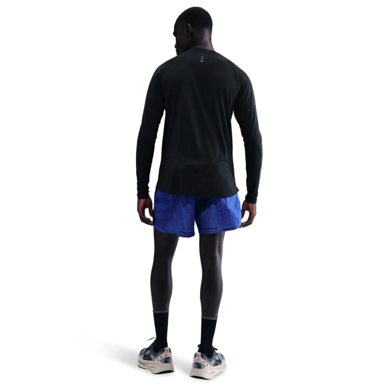 Мужская футболка с длинным рукавом Nike Dri-FIT ADV Stride LS Top, Black/Reflective Silver — фото 4