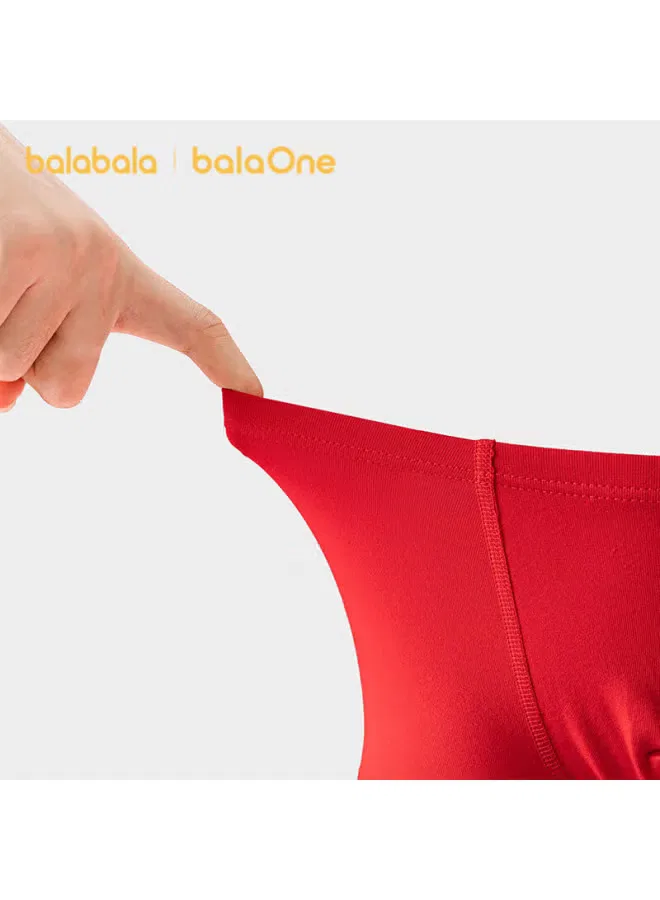 Трусы-боксеры детские хлопковые с антибактериальной обработкой 3 шт Balabala, красный