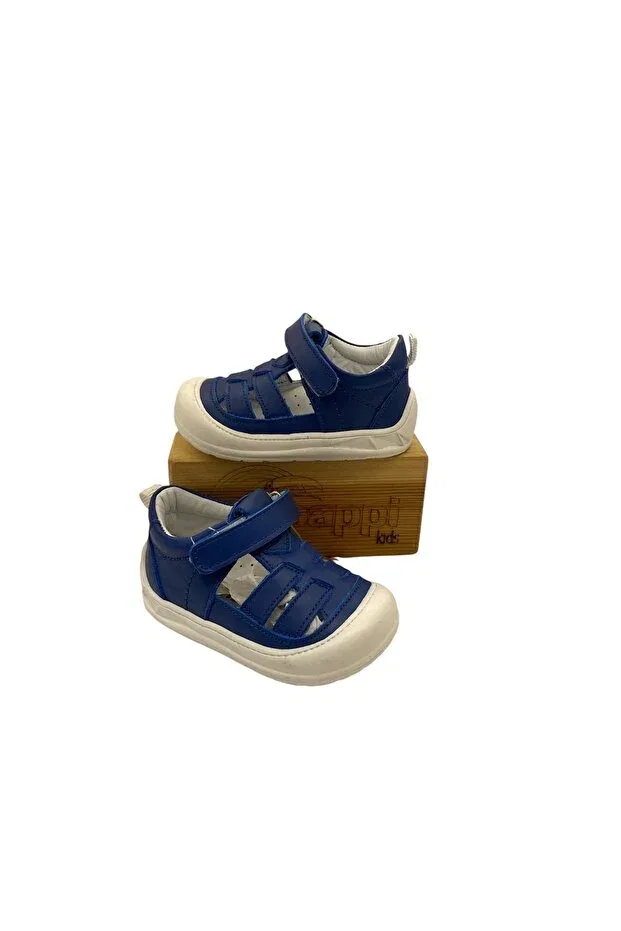 Детская ортопедическая обувь из кожи Pappikids, Blue — фото 2
