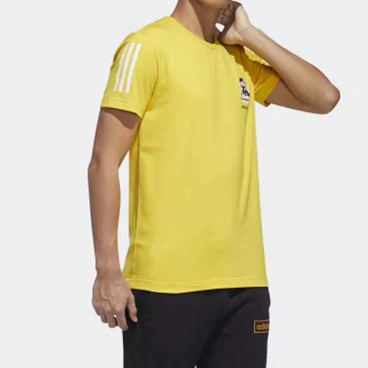 Футболка с круглым вырезом Neo m gk tee1 Adidas, желтый — фото 4