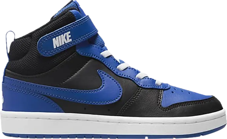 

Кроссовки Nike Court Borough Mid 2 PS 'Black Game Royal', синий