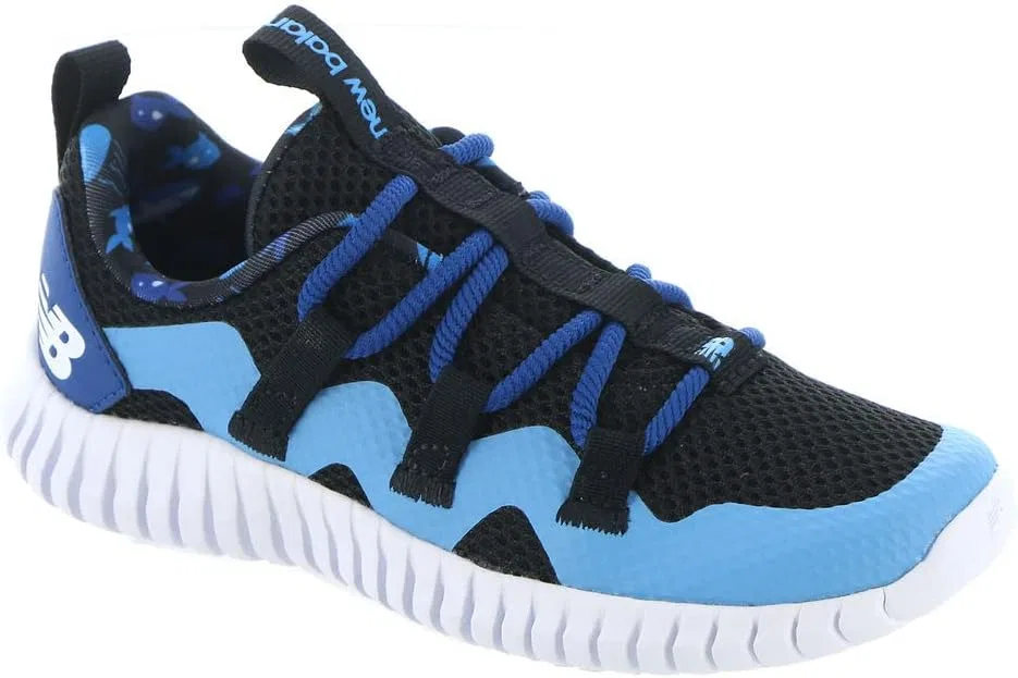 Детские кроссовки для девочек Playgruv V1 Bungee New Balance, Black/Vibrant Sky — фото 2