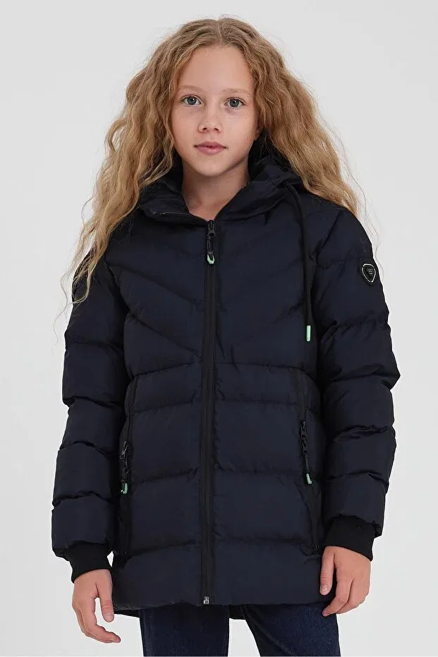 Детское пальто для девочек водонепроницаемое Sivaist, Navy Blue