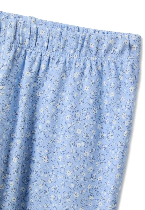 Пижамный комплект из хлопка Ovs White, Light Blue, белый/светло-голубой — фото 4