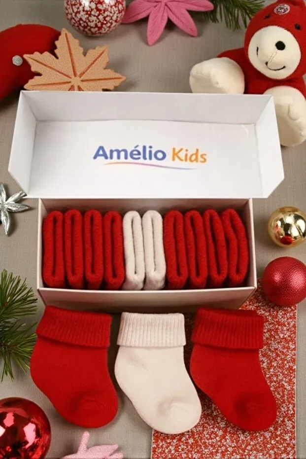 Детские носки для новорожденных с принтом Amélio Kids, Multicolor — фото 2