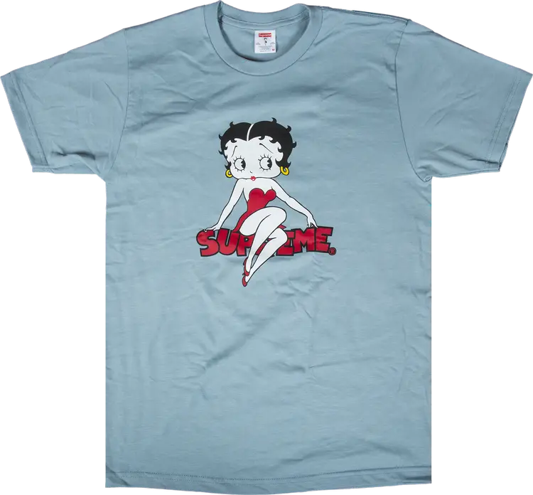 

Футболка Supreme Betty Boop T-Shirt 'Slate', синий