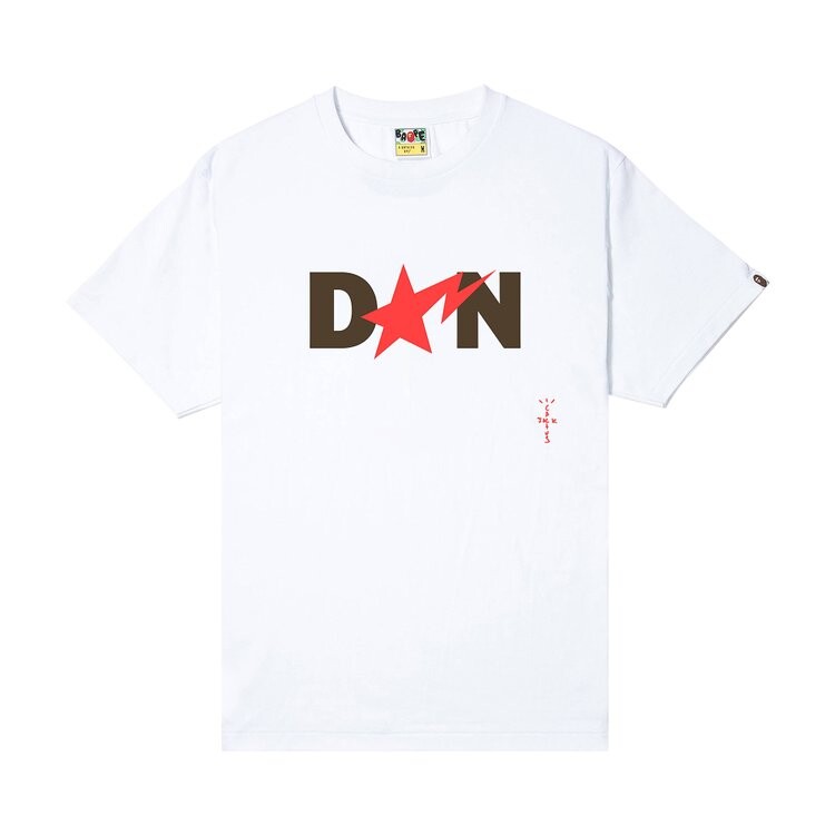 

Футболка BAPE x Cactus Jack x Don Toliver Tee II 'White', белый