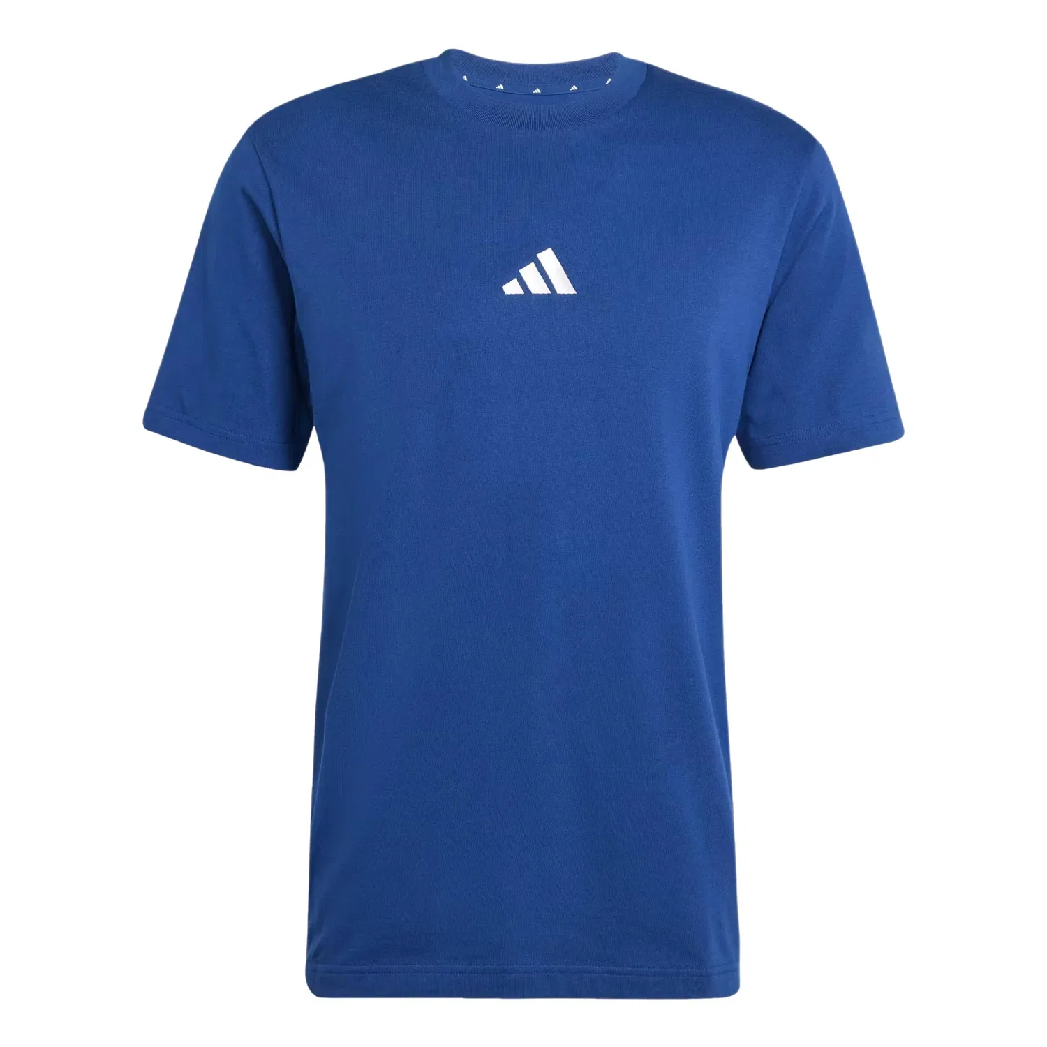 Мужская игровая майка Essentials 3-Stripes Single Jersey Tee 'Dark Blue White' adidas, Dark Blue/White