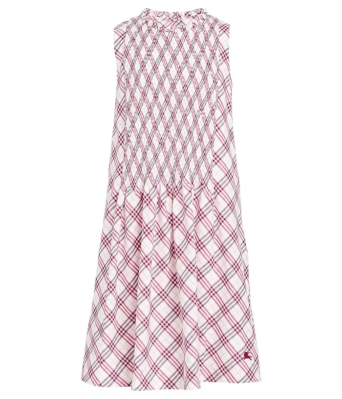 Платье клетчатое Yvette Check Burberry Kids, Aubergine