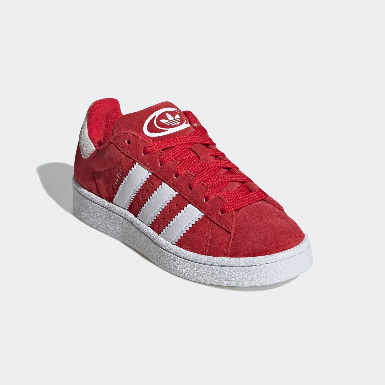 Детские кроссовки в ретро-стиле Campus 00s Adidas, Better Scarlet / Cloud White