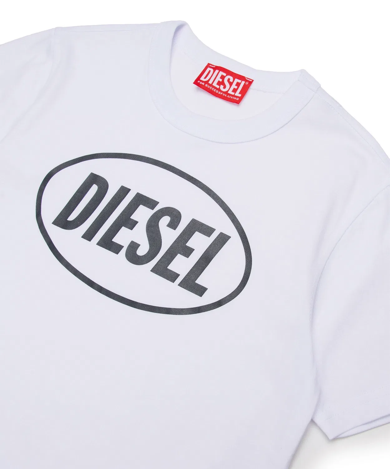 Детская футболка с брендовым принтом DIESEL KIDS, Белый — фото 4