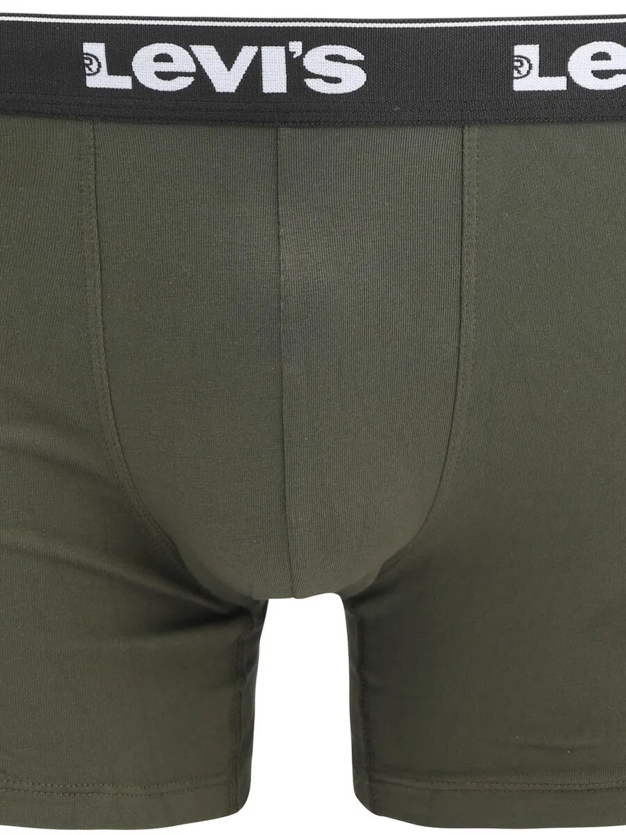 Боксерские шорты LEVI'S темно-зеленого цвета — фото 2