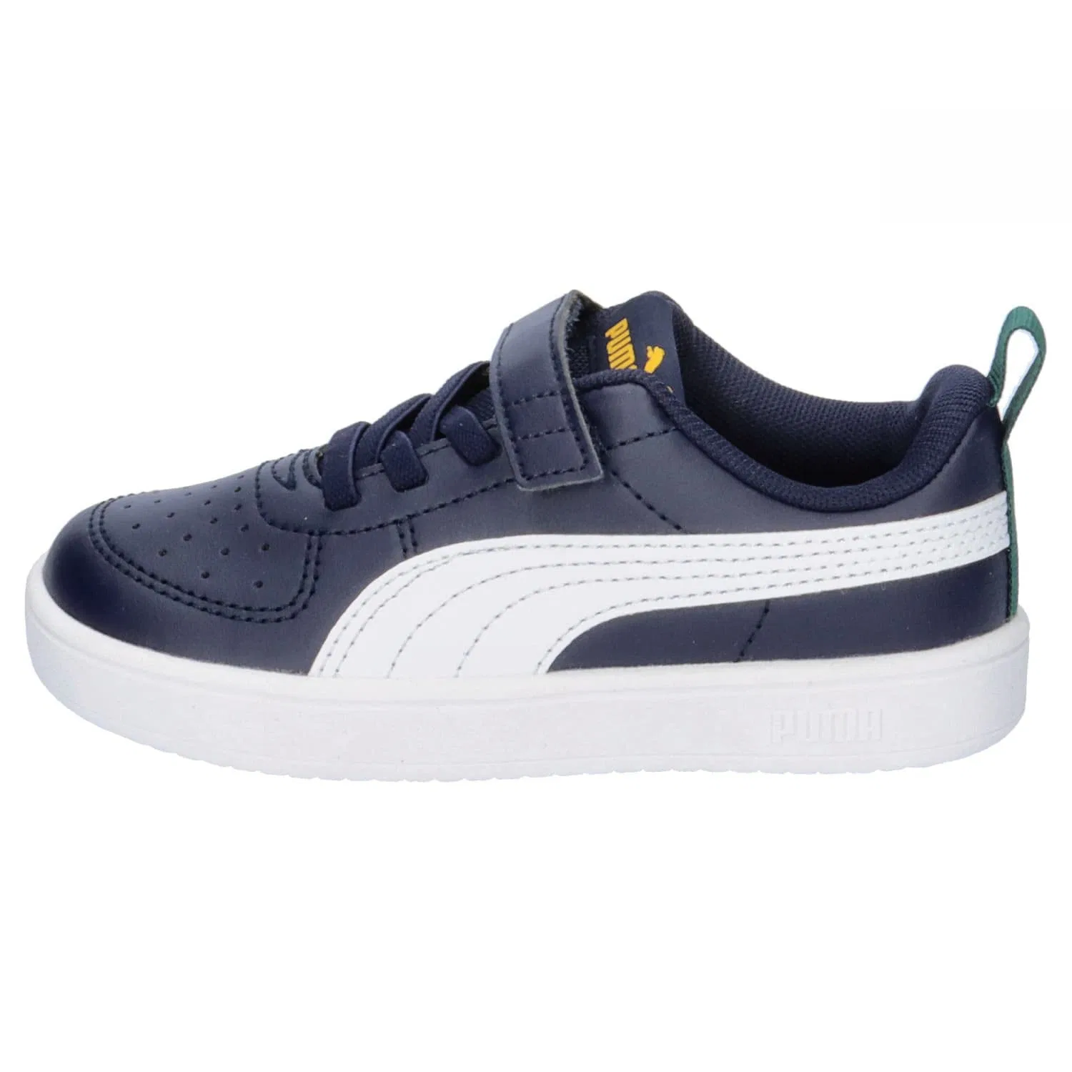 Детские кроссовки с синтетическим верхом PUMA Rickie AC PS Unisex, Peacoat White — фото 2