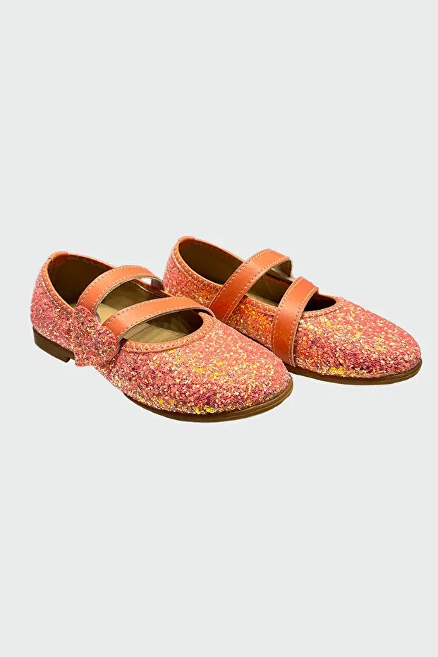Детские туфли для девочек с блестками Star Pearl Kids, Orange