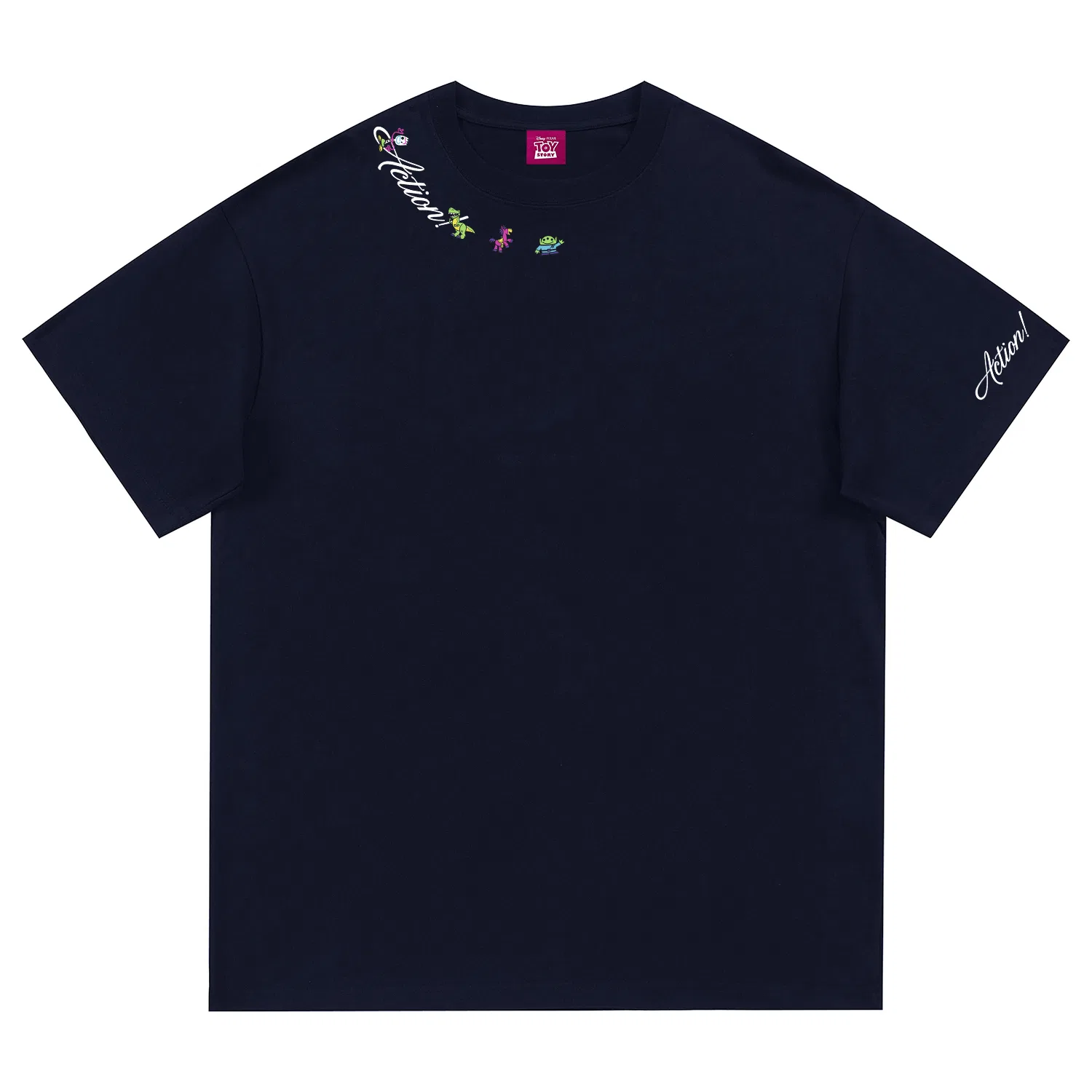 Детская футболка с принтом Disney Unisex Crew Neck Thin Straight Fit, Navy Blue