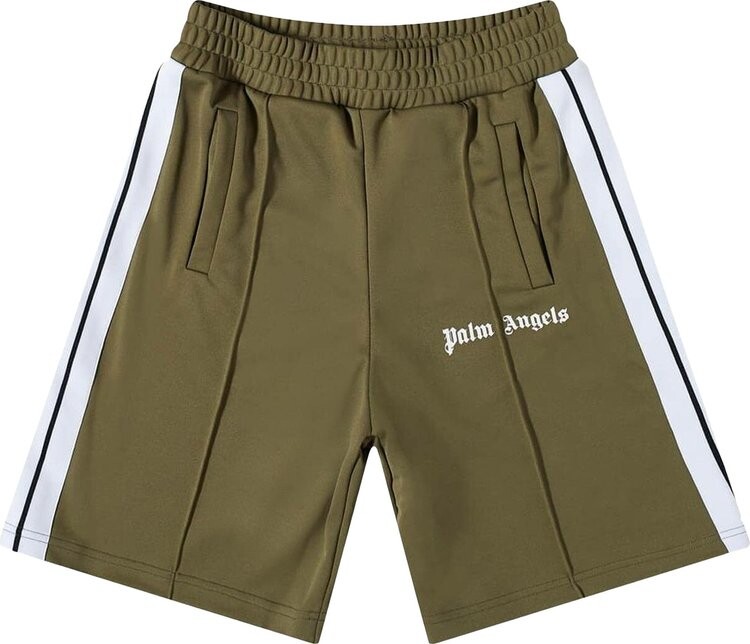 

Шорты Palm Angels Classic Track Shorts 'Military/White', зеленый