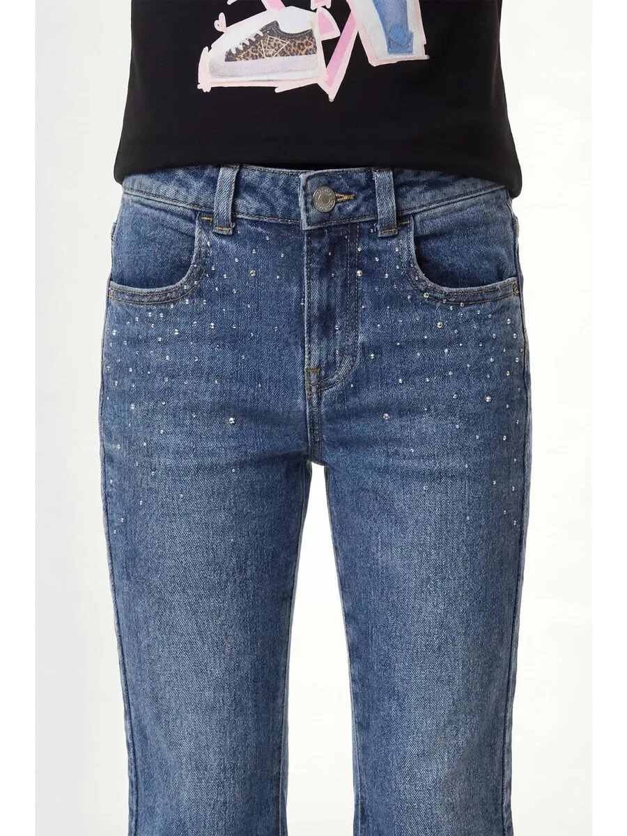 Джинсы GUESS Regular синего цвета — фото 4