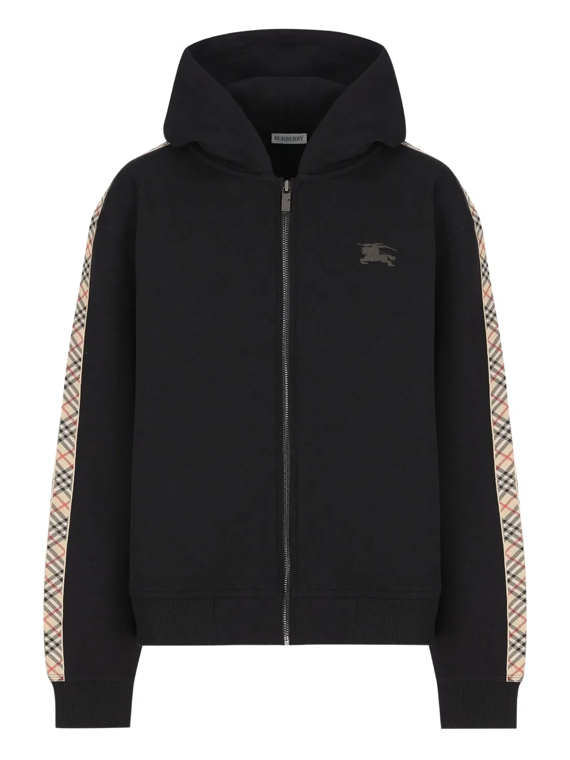 Худи с вышитым логотипом Burberry, черный