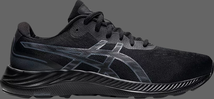 Кроссовки gel excite 9 'black carrier grey' Asics, черный - фото