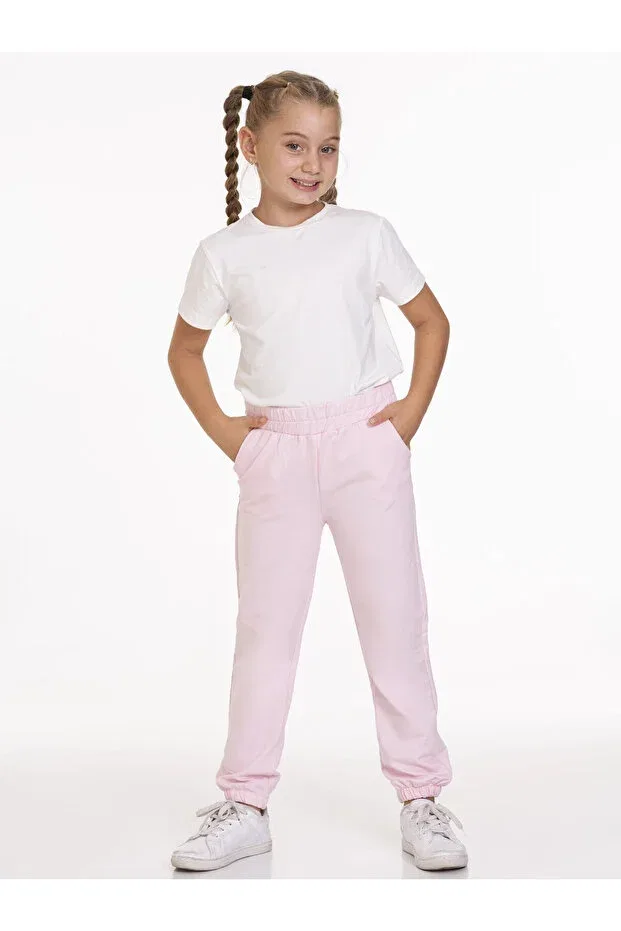 Детские спортивные штаны для девочек хлопковые Basic My Hanne, Pink