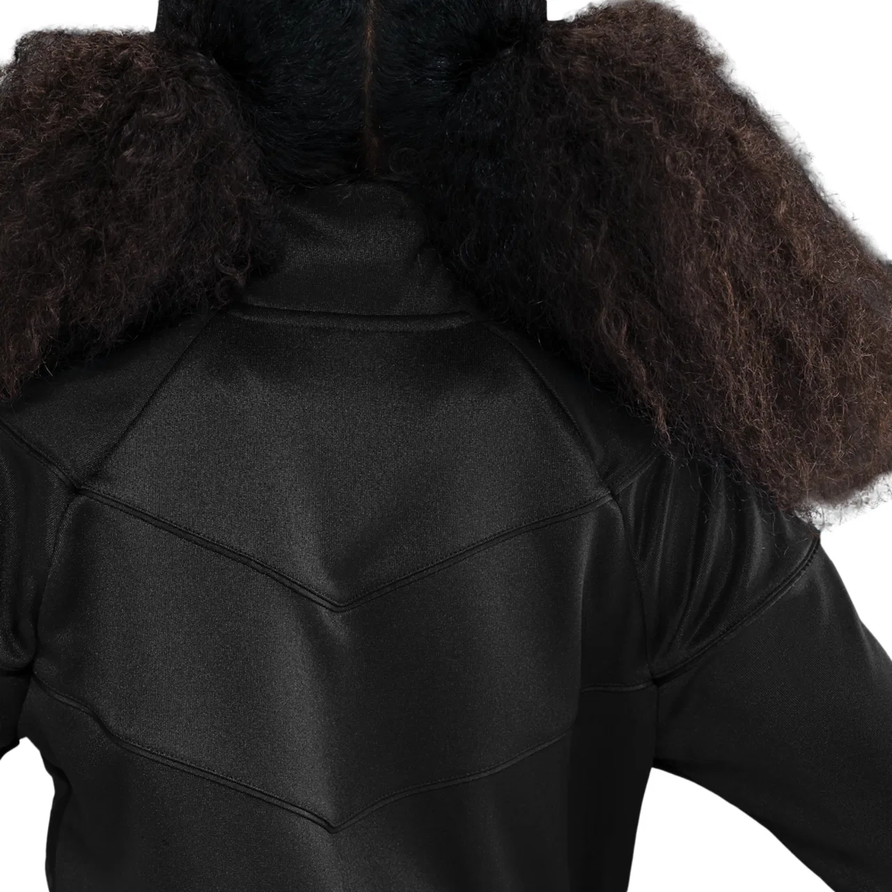 Куртка для девочек NSW Poly Knit Track Nike, черный/белый — фото 2