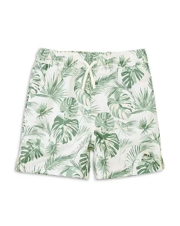 Детские плавки для мальчиков с принтом Monstera Leaves Miles The Label, Offwhite