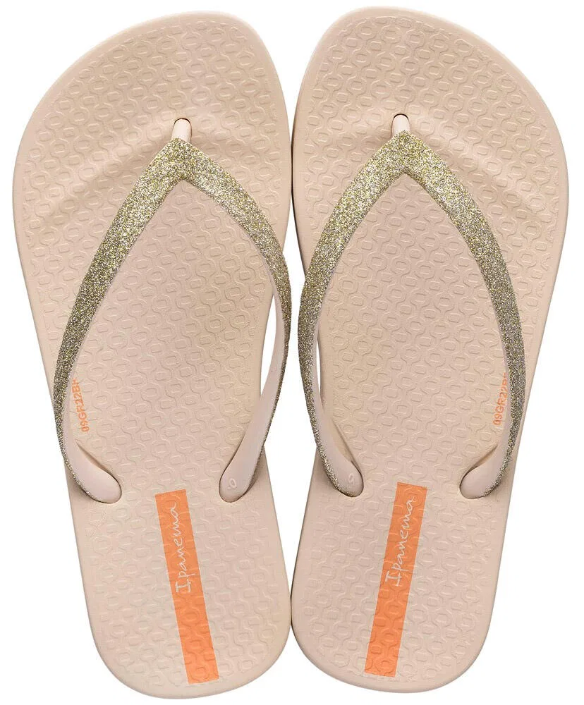Детские шлепанцы с анатомической стелькой Lolita Kids Antomical Ipanema, Цвет: Gold AG281 Beige/Beige