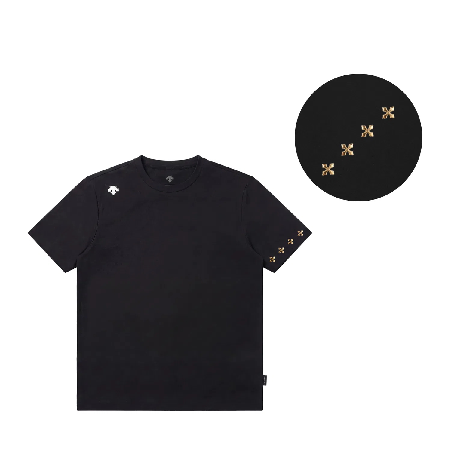Детская футболка с круглым вырезом TOUGH T Shirts DESCENTE, Black — фото 4
