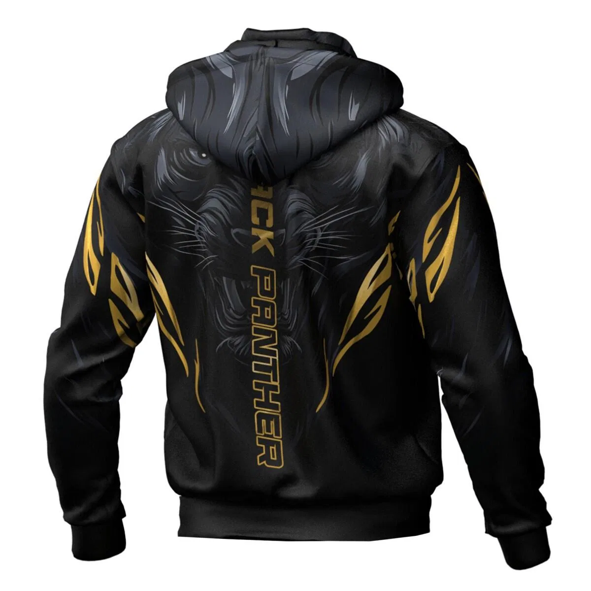 Детское спортивное худи с капюшоном BLACK PANTHER Extreme Hobby, Черный — фото 2