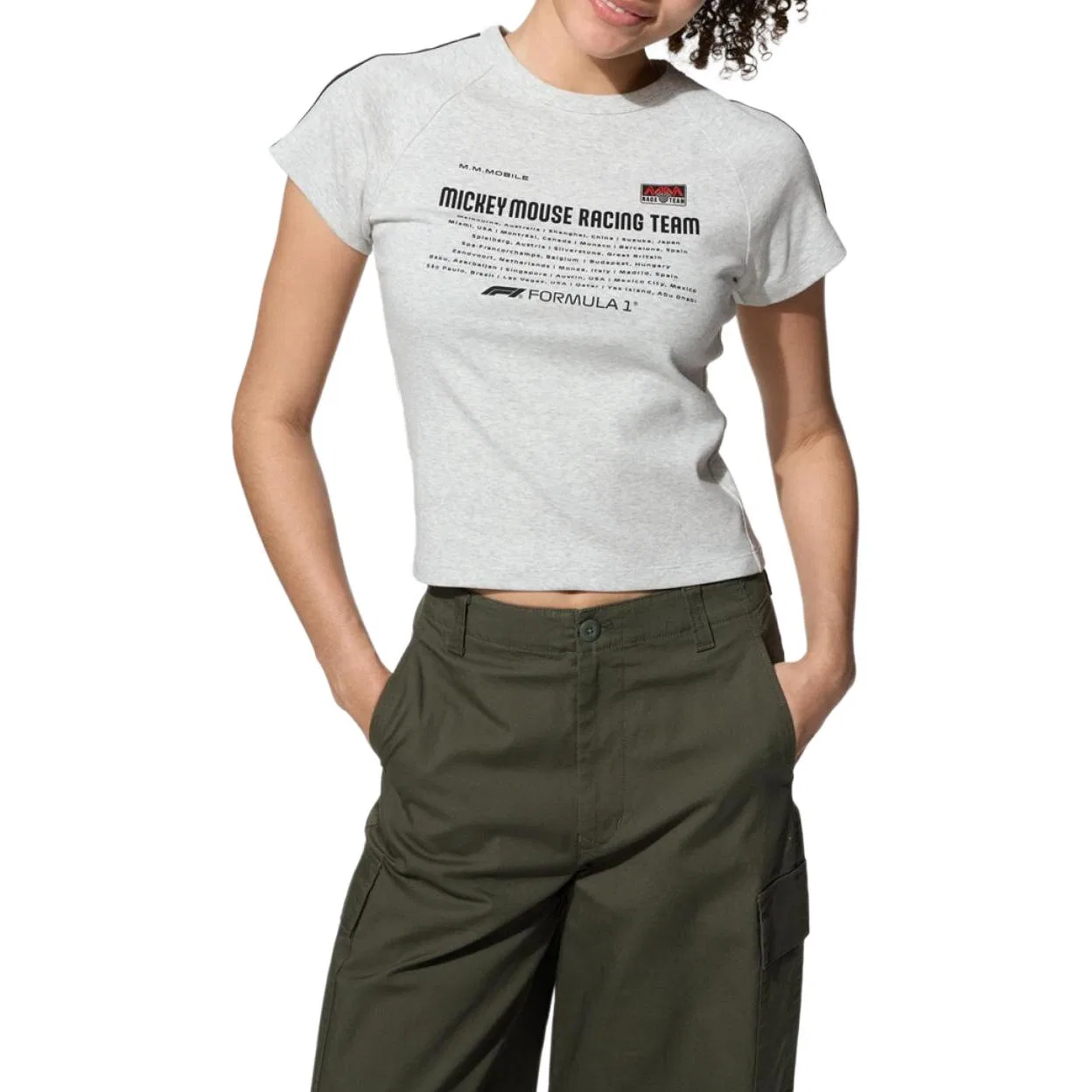 Футболка X Formula 1, UNIQLO, Light Gray — фото 4