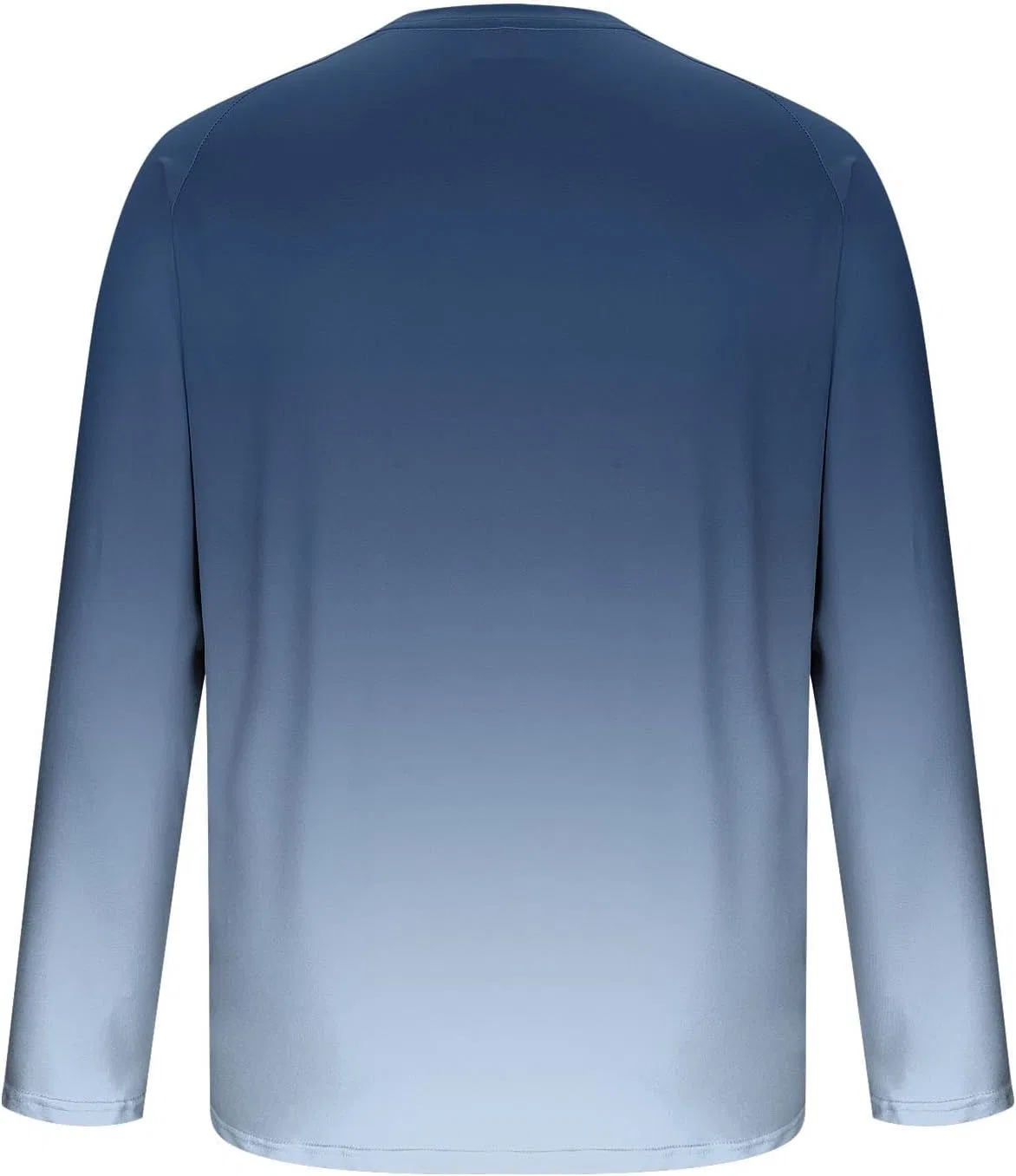 Мужская футболка с длинным рукавом градиент, Regular Fit, Dark Blue — фото 4