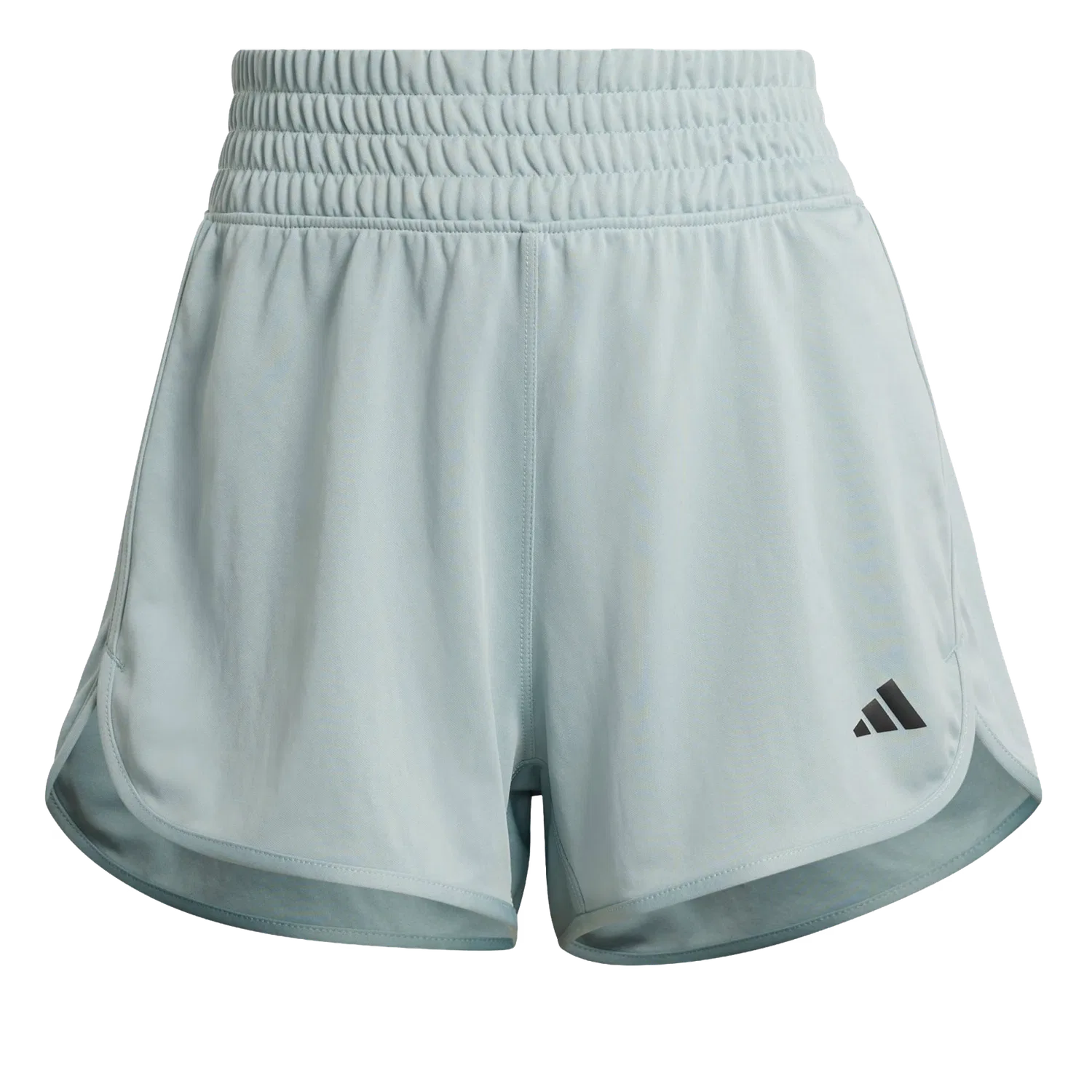 Женские высокие шорты свободного кроя Adidas Pacer Essentials Knit, зеленый