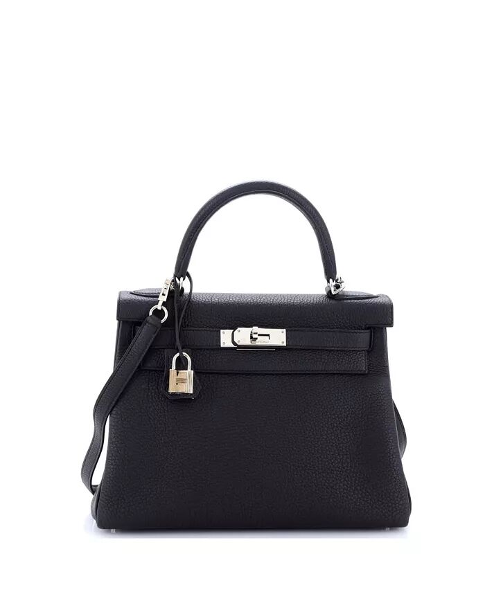 

Сумка Kelly 28, черная Togo с палладиевой фурнитурой Pre-Owned HERMÉS, черный