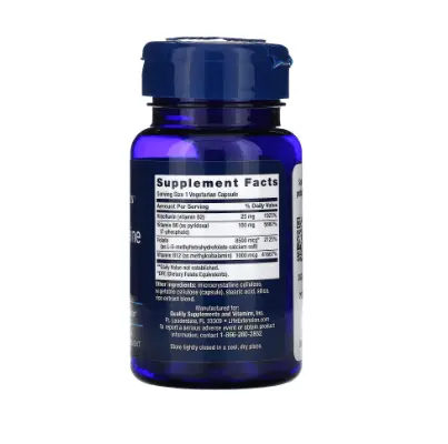 Комплекс витаминов B Life Extension Homocysteine Resist, для поддержки сердечно-сосудистой системы и когнитивных функций — фото 3