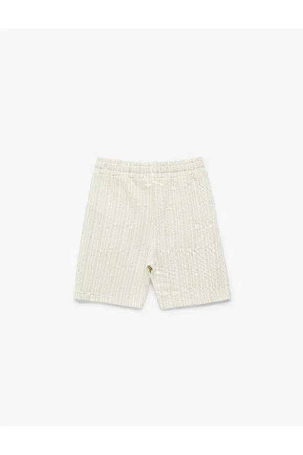 Детские шорты для мальчиков джинсовые Koton, Green Striped — фото 4