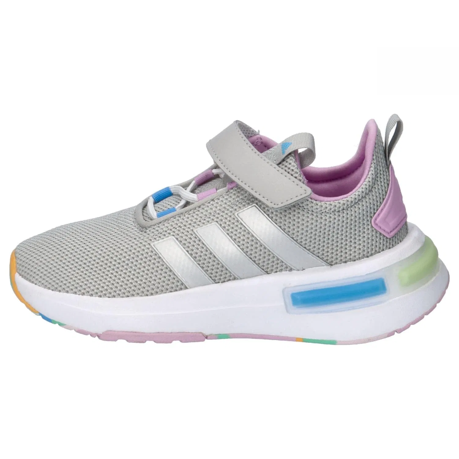 Детские кроссовки для мальчиков с сетчатым верхом Racer Tr23 Adidas, Grey Two Silver Met Lilac — фото 2