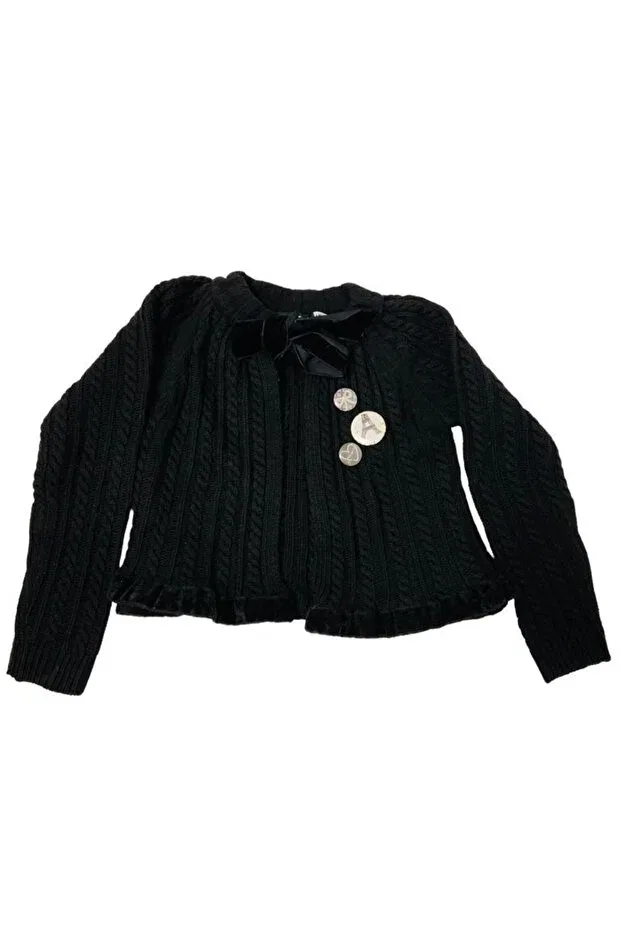 Детский кардиган с принтом Paesaggino Tomstore, Black