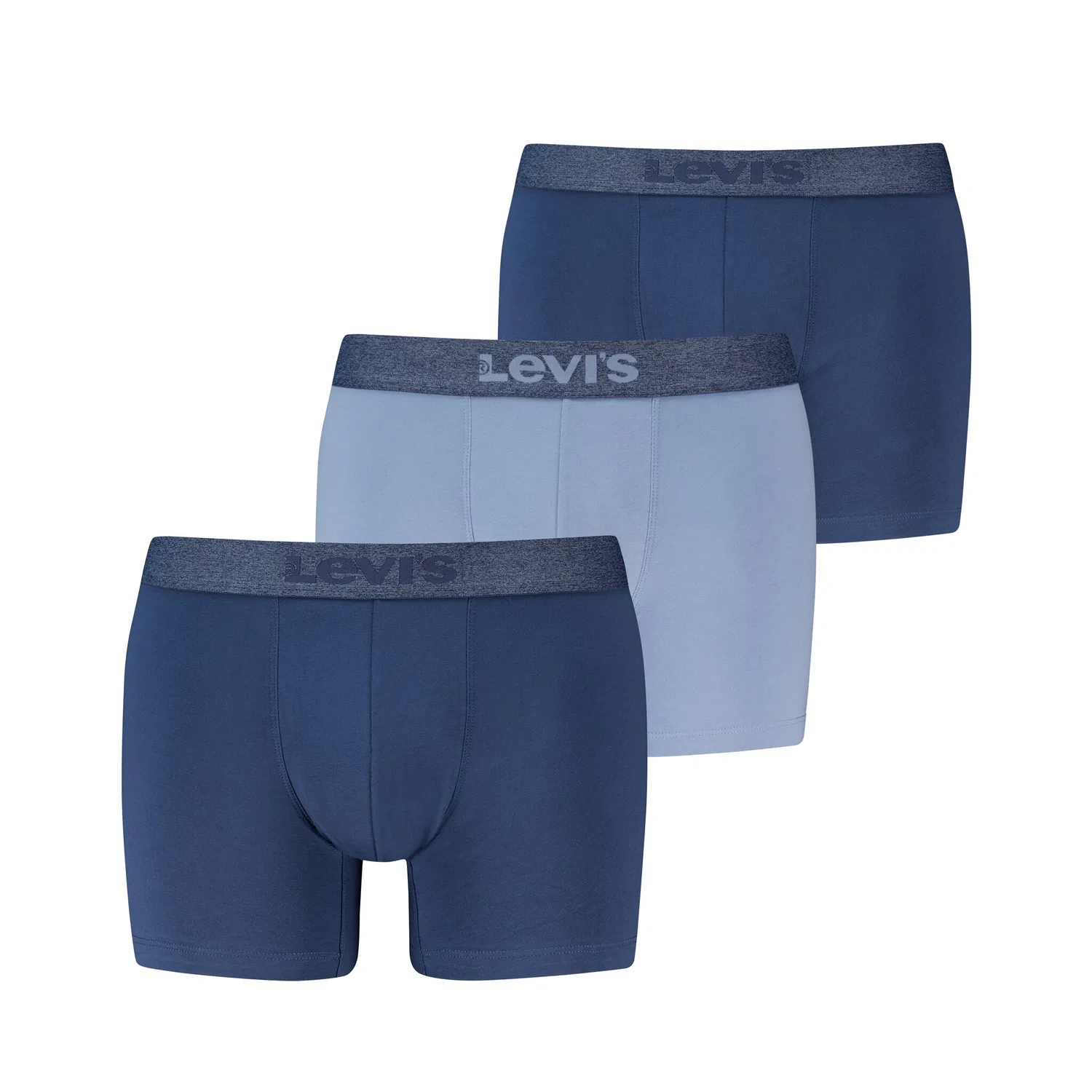 Мужские боксеры с двойным слоем в области паха Levi's, Blue Combo