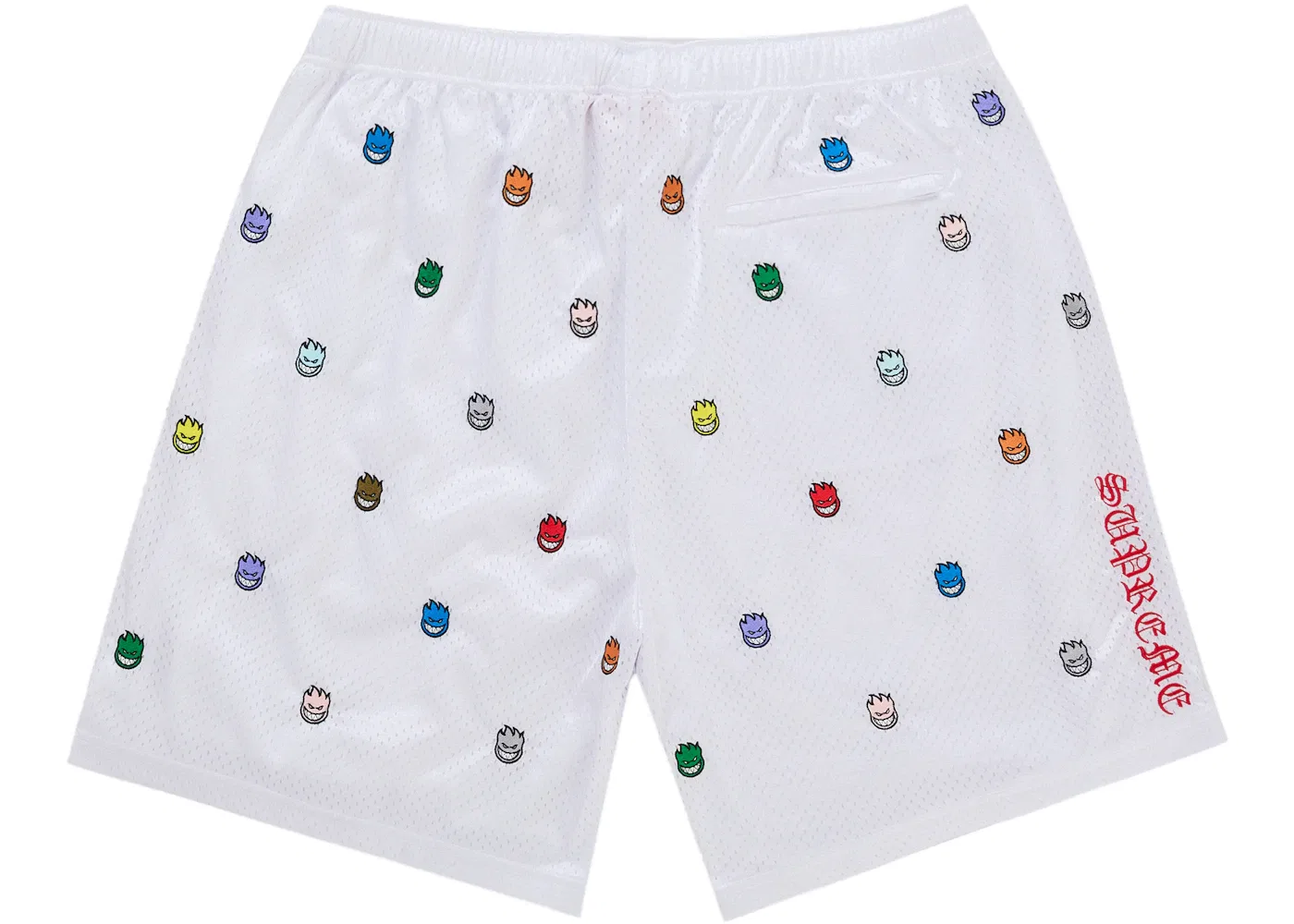 Мужские шорты из сетки Spitfire Mesh Short Supreme, White