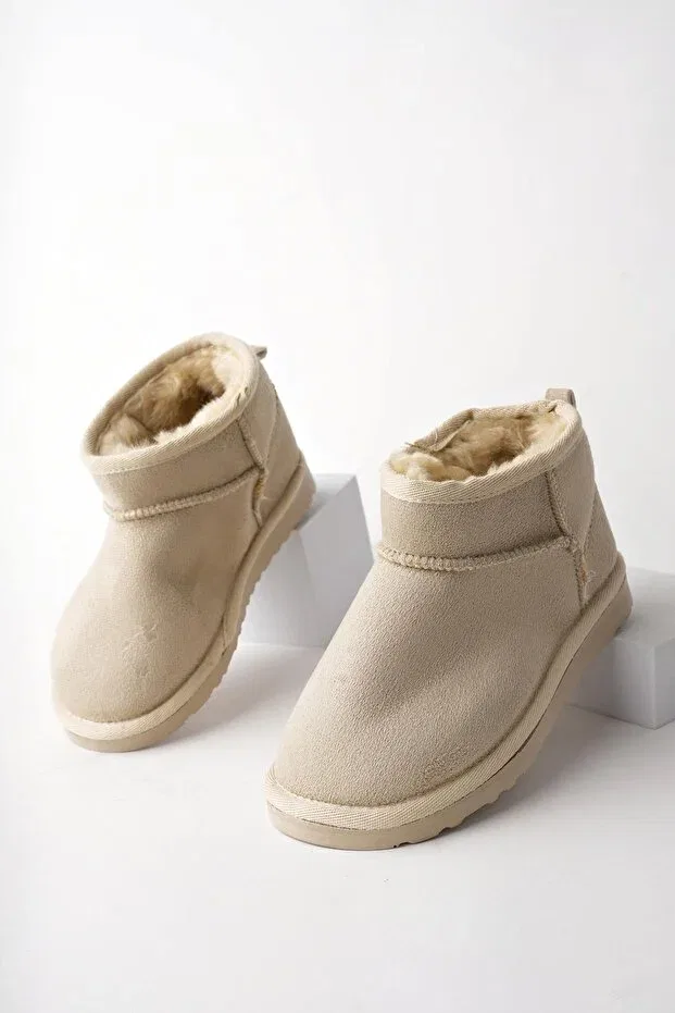 Детские зимние ботинки для девочек с толстой подошвой Muggo, Beige