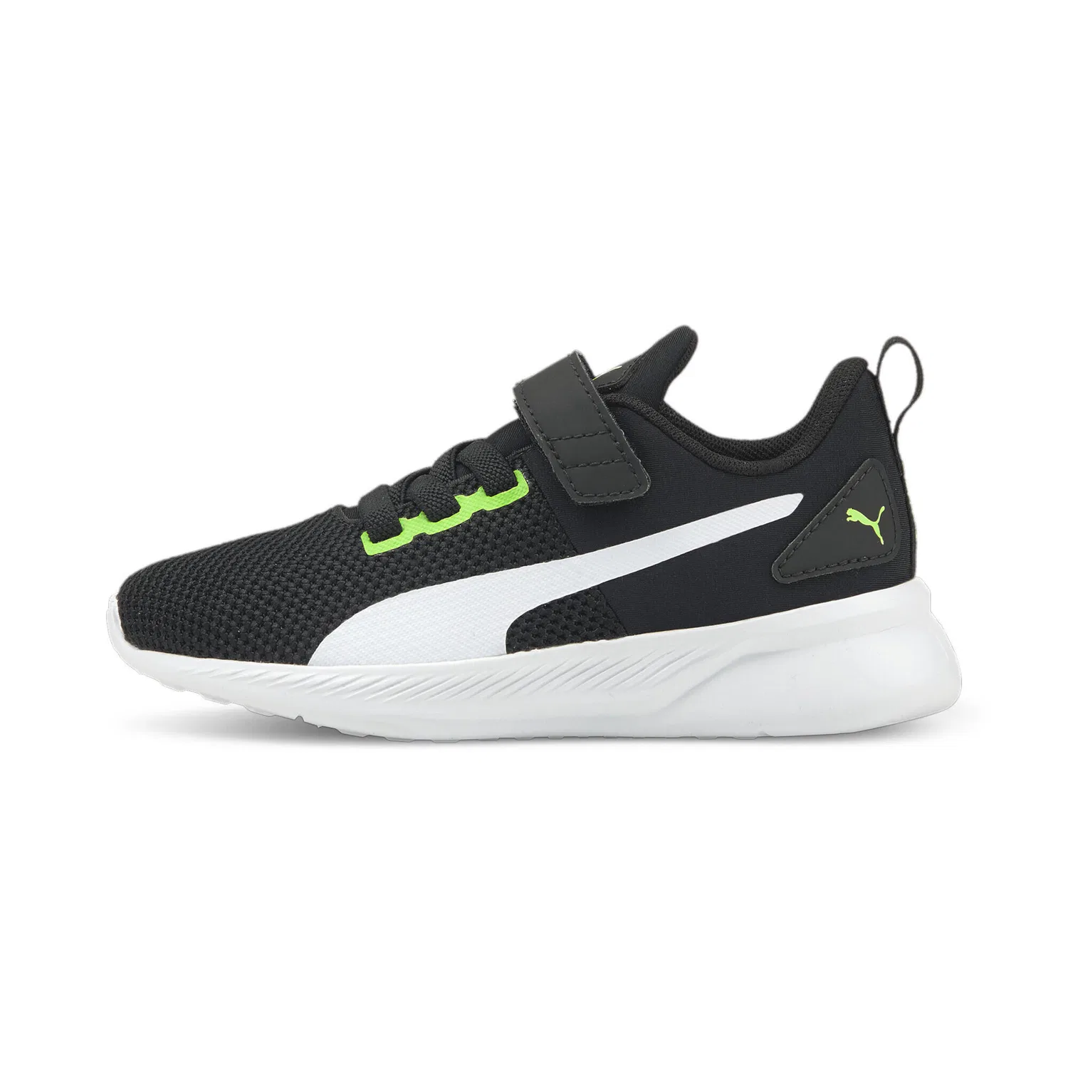 Детские кроссовки Flyer Runner V Puma, Green Flash White Black — фото 3