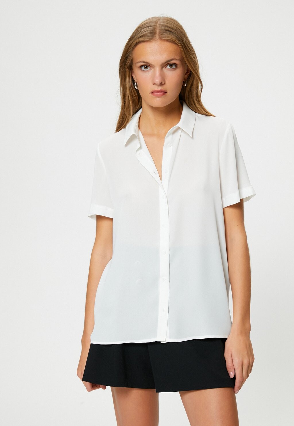 

Блузка-рубашка SHORT SLEEVE Koton, цвет off white