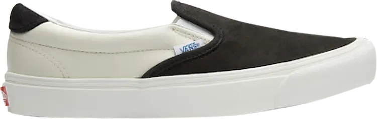 

Кеды Vans OG Slip-On 59 LX Premium Leather - Black Marshmallow, черный