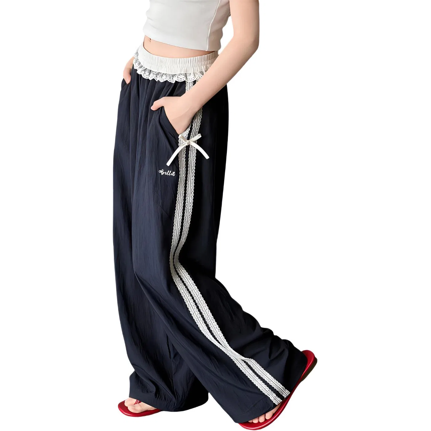 Детские трикотажные спортивные штаны Тонкие Нерастяжимые Navy Blue TNTX