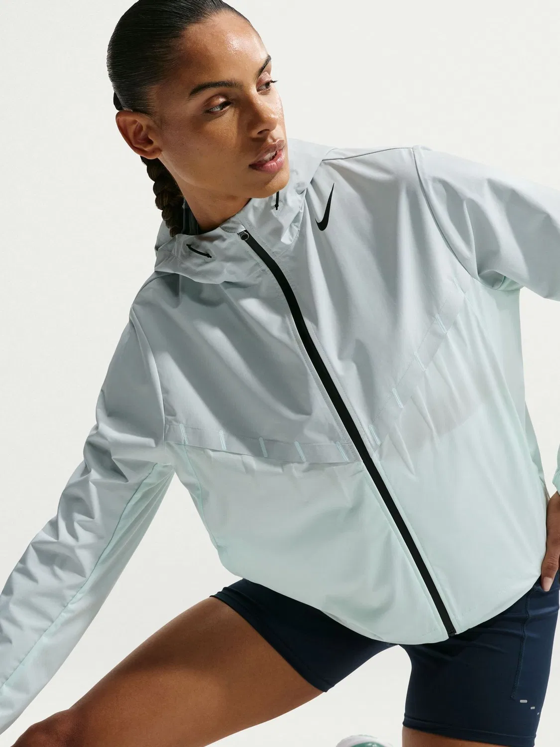 Куртка беговая, с вентиляцией Aerogami, AeroSwift Nike, Barely Green
