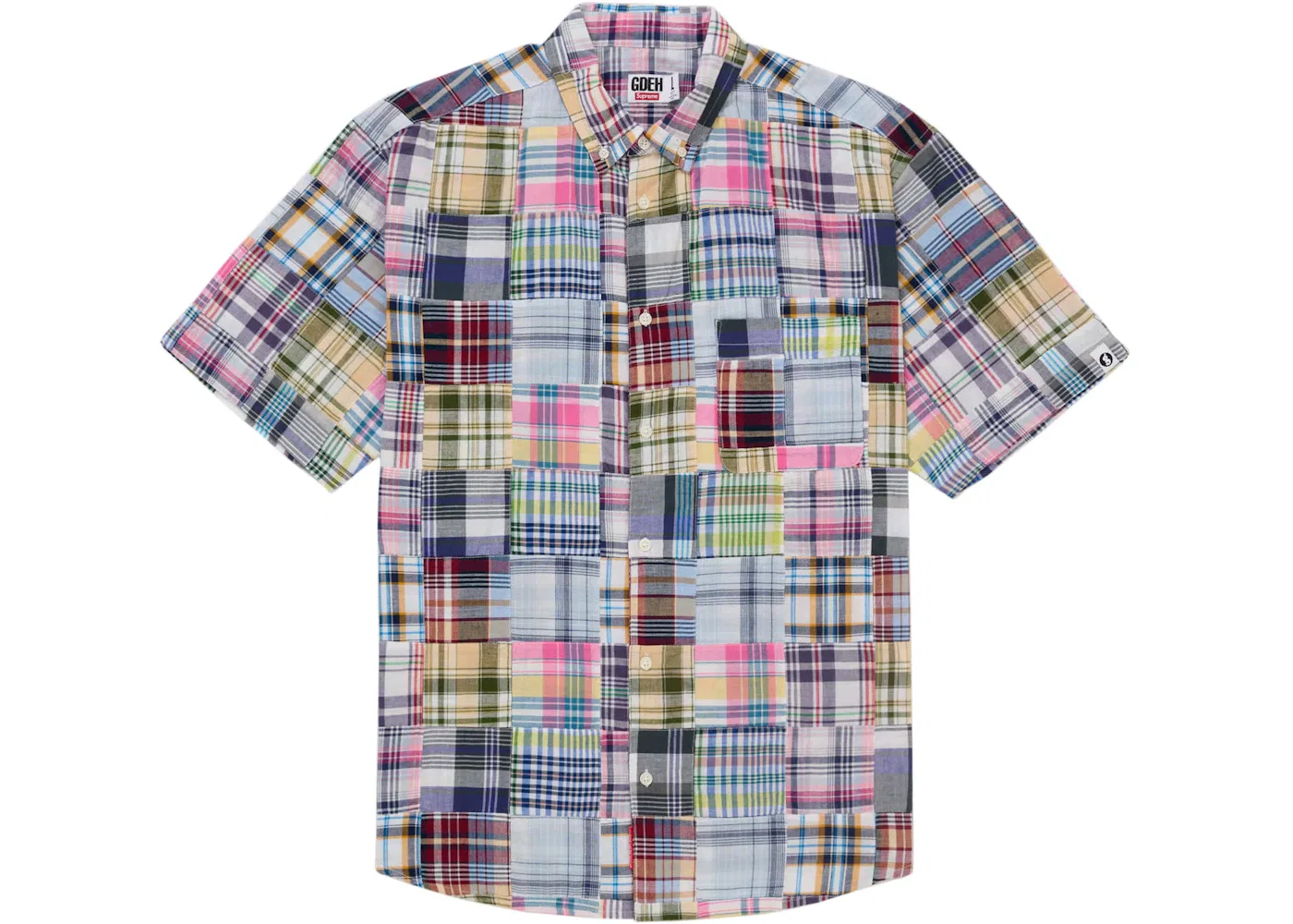 Мужская рубашка с длинным рукавом Patchwork Supreme, Multicolor