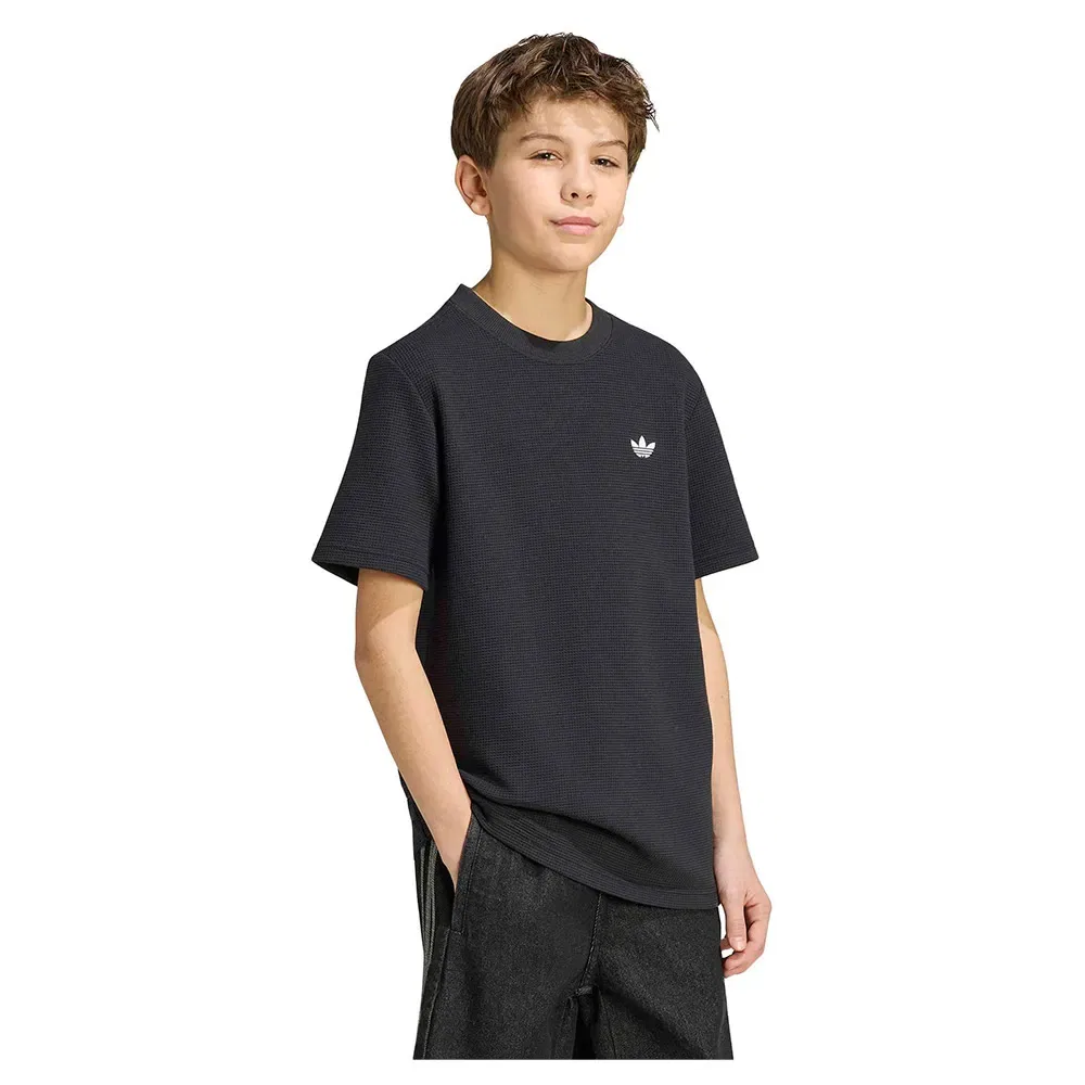 Футболка Regular Waffle Adidas Originals, черный